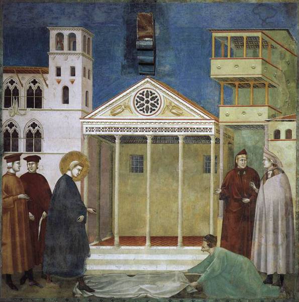 GIOTTO (c.1267-1337) 'Homage of a Simple Man', 1297-99 (fresco)